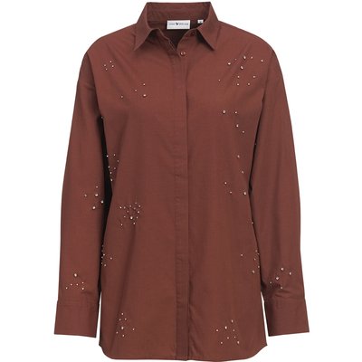 Damen Bluse mit Glitzersteinen