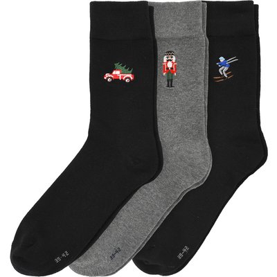 3 Paar Herren Socken mit Stickerei