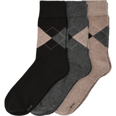 3 Paar Herren Socken mit Argyle-Muster