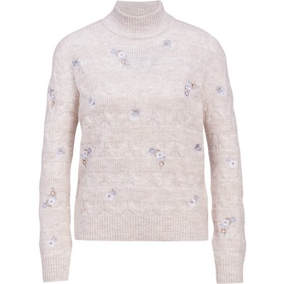Damen Strickpullover mit Stickerei