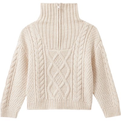 Jungen Strickpullover im Troyer-Style