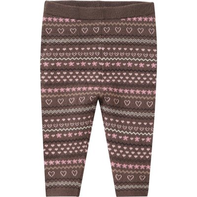 Baby Strickleggings mit Norwegermuster