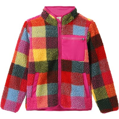 Mädchen Teddyjacke bunt kariert
