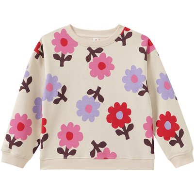 Mädchen Sweatshirt mit Allover-Print