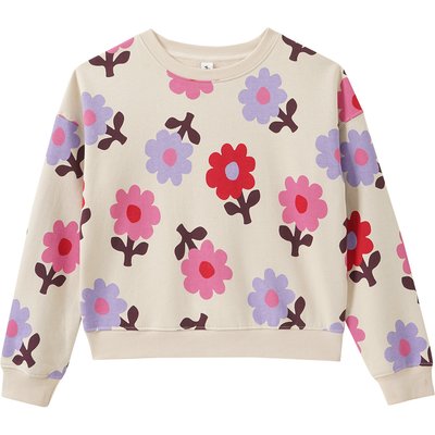 Mädchen Sweatshirt mit Allover-Print