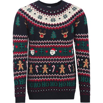 Herren Weihnachtspullover mit Allover-Muster