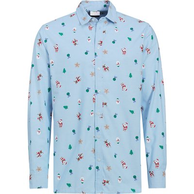 Herren Weihnachtshemd mit Allover-Print
