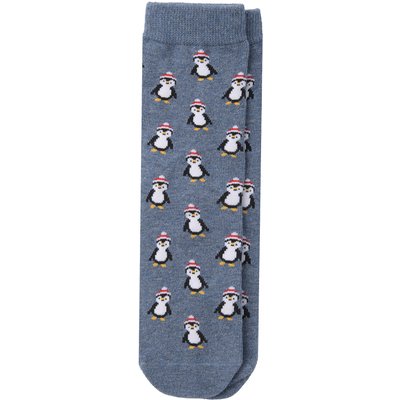 1 Paar Kinder Weihnachtssocken mit Pinguinen