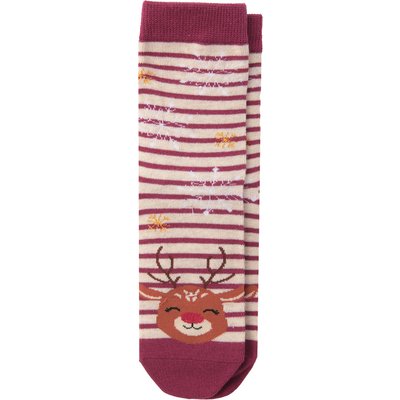 1 Paar Mädchen Weihnachtssocken mit Rentier