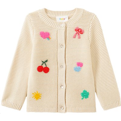 Baby Strickjacke mit Stickereien