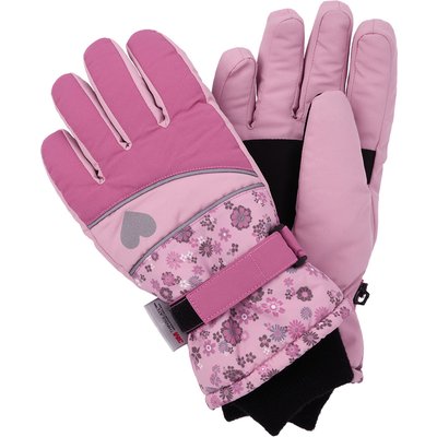 Mädchen Handschuhe mit Blumen-Motiven