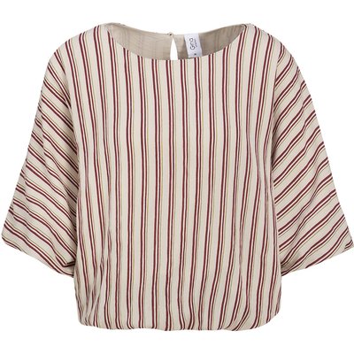 Damen Bluse in Crinkle-Optik