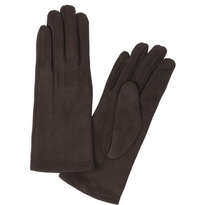 Damen Handschuhe in Veloursleder-Optik