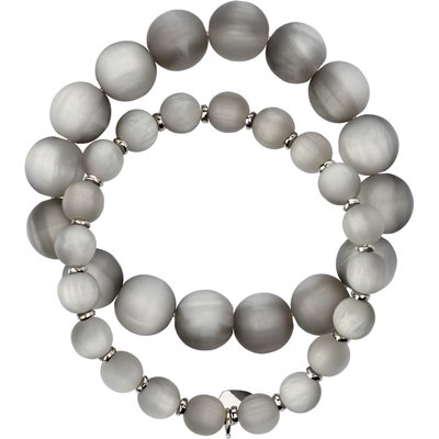2 Damen Armbänder in matter Optik