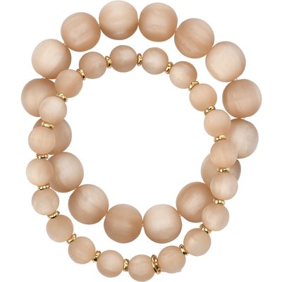 2 Damen Armbänder in matter Optik