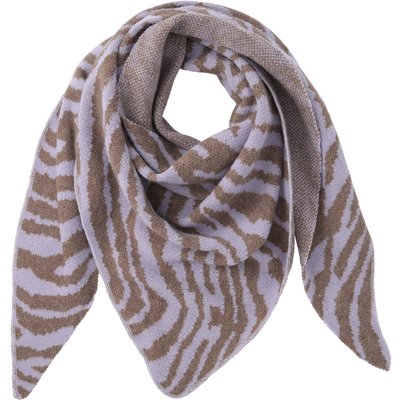 Damen Winterschal mit Zebra-Muster