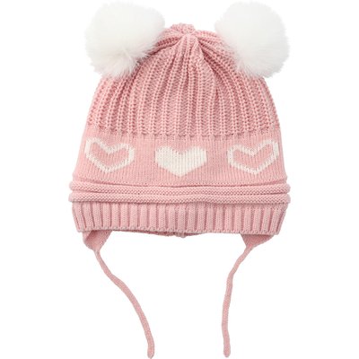 Baby Wintermütze mit Herz-Muster