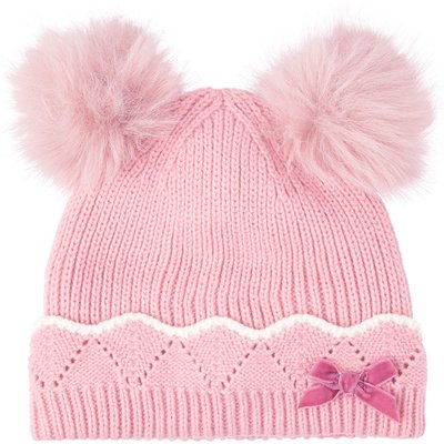 Baby Mütze mit Bommel