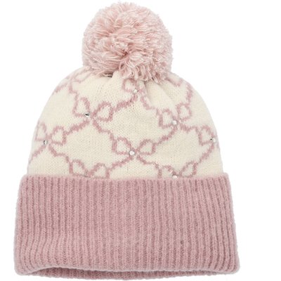 Mädchen Strickmütze mit Glitzersteinen