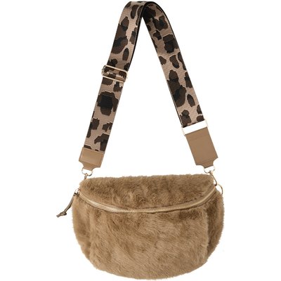 Damen Crossbody-Bag aus Plüsch
