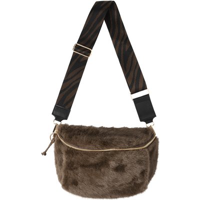 Damen Crossbody-Bag aus Plüsch