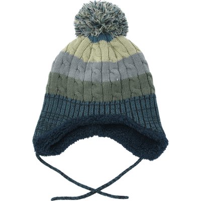 Baby Strickmütze mit Bommel