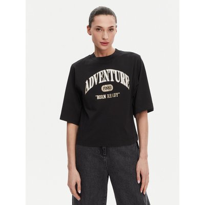 PINKO T-Shirt Niamey 104604 A2CS Schwarz Regular Fit