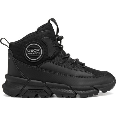Schnürschuhe Geox J Flexyper Plus Boy B Abx J66LCF 0FUCE C9999 M Schwarz