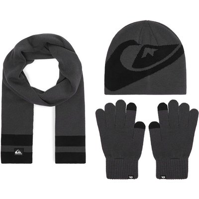 Set Mütze, Schal und Handschuhe Quiksilver CWBEO-QS-SM346-001-AW26 Dunkelgrau