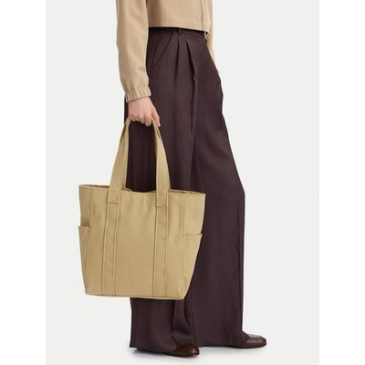 Handtasche Calvin Klein Webbing Strap Canvas Tote LV04F3463G Beige