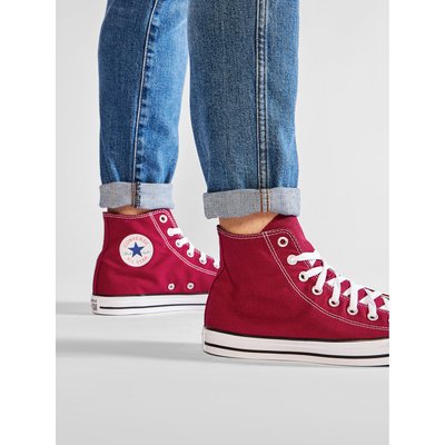 Sneakers aus Stoff Converse All Star Hi Maroon M9613 Dunkelrot