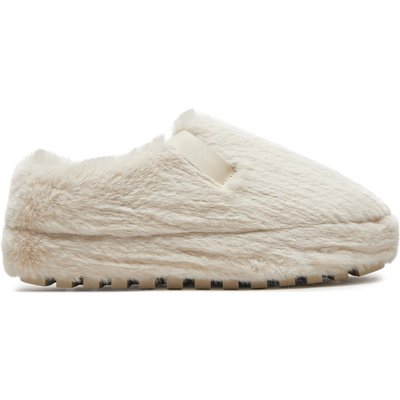 Hausschuhe Calvin Klein Jeans Home Anke Slipper Wn Fur YW0YW01596 Écru