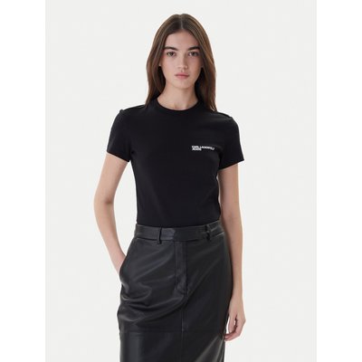 Karl Lagerfeld Jeans T-Shirt A1W17004 Schwarz Slim Fit