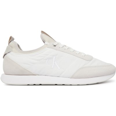 Sneakers Calvin Klein Retro Runner Sock Laceup Mix YM0YM01414 Weiß