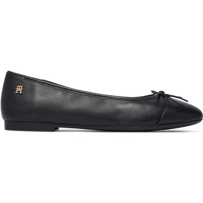 Ballerinas Tommy Hilfiger Hilfiger Smooth Lthr Ballet FW0FW09241 Schwarz