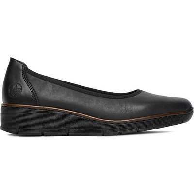 Halbschuhe Rieker 53755-00 Schwarz