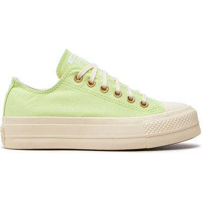 Sneakers aus Stoff Converse Chuck Taylor All Star Lift Platform Ox A09913C Grün