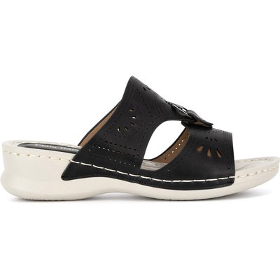 Pantoletten Clara Barson WYL05010-13 Schwarz