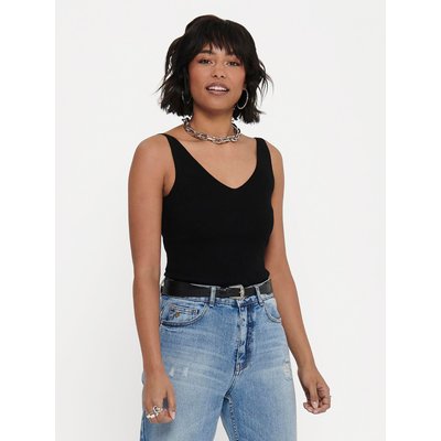 JDY Top Nanna 15180497 Schwarz Slim Fit