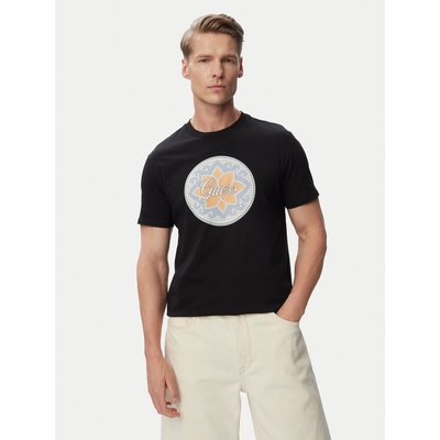 Guess T-Shirt M6GI48 K3583 Schwarz Regular Fit