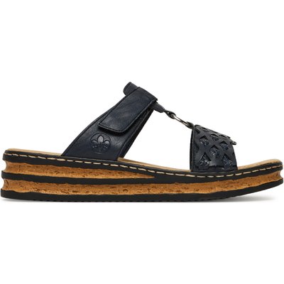 Pantoletten Rieker 629K9-14 Dunkelblau