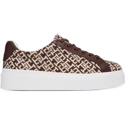 Sneakers Tommy Hilfiger Chic Platform Monogram FW0FW09398 Braun
