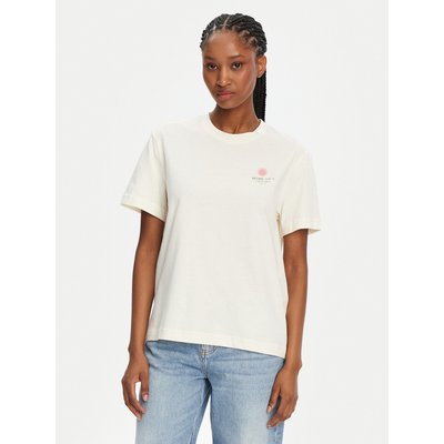 Mustang T-Shirt Floris 1016141 Écru Relaxed Fit