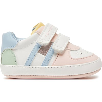 Sneakers Tommy Hilfiger Flag Low Cut Velcro T0A9-33720-1528 Weiß