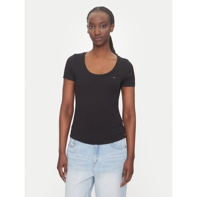 Tommy Jeans T-Shirt Essential DW0DW20916 Schwarz Regular Fit