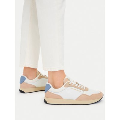 Sneakers Tommy Hilfiger Mix Material Runner FW0FW08950 Écru