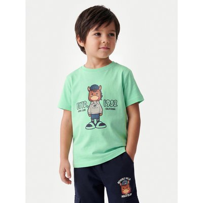 Beverly Hills Polo Club T-Shirt P-SS26B-TS0135 Grün Regular Fit