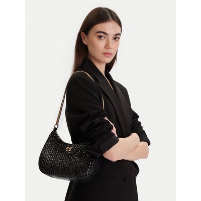 Handtasche PINKO Half Moon Mini AI 25-26 PLTT 105916 A2WC Schwarz