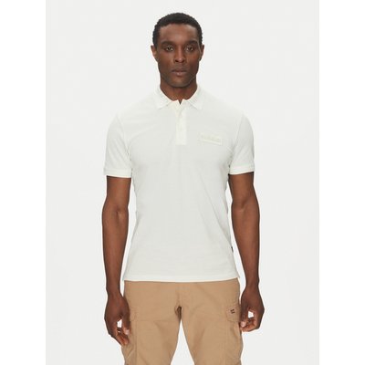 Napapijri Poloshirt E-Amundsen NP0A4IN9 Écru Regular Fit