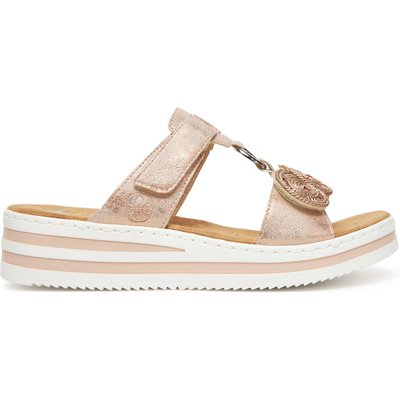 Pantoletten Rieker CEO-V0200-90 Rosa